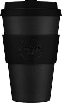 Ecoffee Cup Kerr & Napier Becher Bamboo mit Deckel Schwarz 400ml
