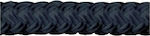 Eval Knitted 10mm Polyester Rope 1m Μαύρο