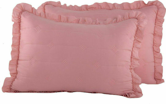 Nef-Nef Homeware Elvira Kissenbezug-Set Oxford Coral 52x72cm.