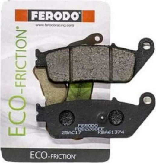 Ferodo Motorcycle Brake Pads Organic Rear Brake Pads Fdb2288ef Kymco Xciting 400i / Xciting 500i for Kymco Xciting 400 / Xciting 500