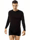 Namaldi Men's Long Sleeve Undershirt Black