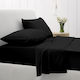 Sunshine Sheet Sets Queen 235x270cm. Cotton Feelings 151 111 Black 4pcs