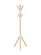 Alessi Pierrot Freestanding Coat Rack Wooden Natural 55x48x170cm