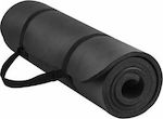 Athletic Covor de exerciții fizice Yoga/Pilates Negru cu curea de transport (180x61x1.5cm)