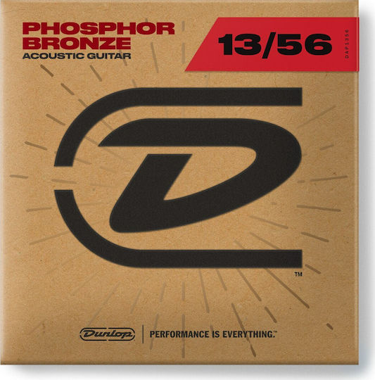 Dunlop Acoustic Phos Bronze Guitar Strings Σετ Χορδών Phosphor Bronze Ακουστικής Κιθάρας 13 - 56" Medium