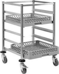 Yuksel Küchenwagen für gewerbliche Küche für Geschirrkörbe H90xB55xT56cm