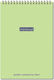Next Minimal Set 10 Notepad Spiral 80 Sheets A5 Ruled Green