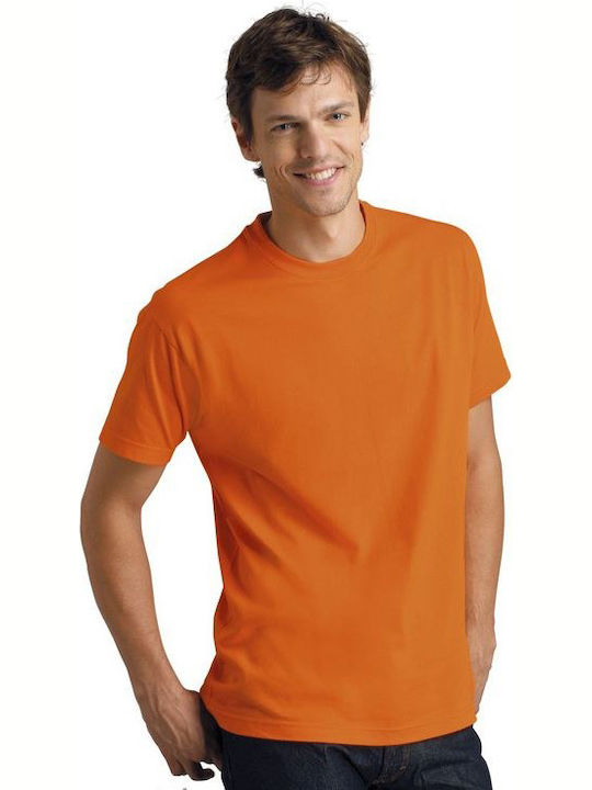 Sol's Imperial Ανδρικό Διαφημιστικό T-shirt Κοντομάνικο σε Πορτοκαλί Χρώμα