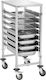 Bartscher Küchenwagen für gewerbliche Küche für 7 Tabletts H101xB45xT62cm