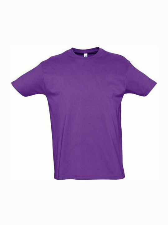 Sol's Imperial Ανδρικό Διαφημιστικό T-shirt Κοντομάνικο Light Purple