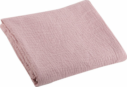 Nef-Nef Homeware Decke Kinderbett Tenderness Baumwolle Rosa 110x150cm