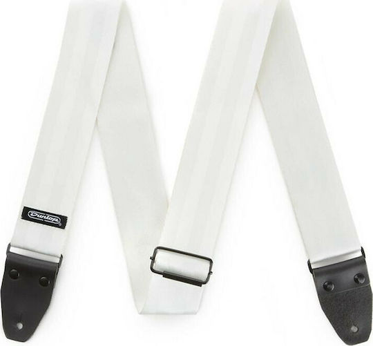 Dunlop Deluxe Seatbelt Strap Strap for Guitar White