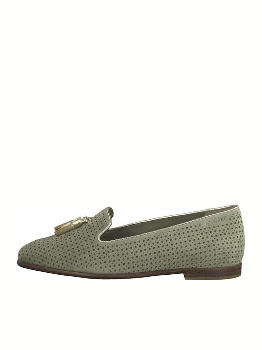 Tamaris Damen Loafers in Khaki Farbe