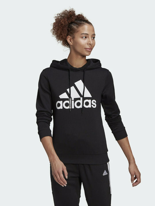 adidas Essentials Relaxed Sweatshirt Black with Hood