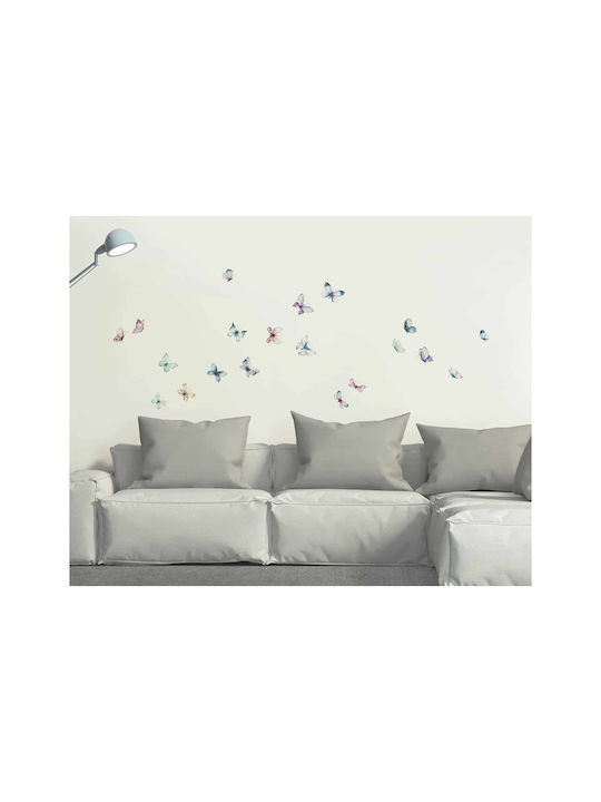 Ango Παιδικό Διακοσμητικό Αυτοκόλλητο Τοίχου Watercolour Butterflies 20τμχ