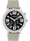 Oozoo Q00313 45mm Smartwatch με Παλμογράφο (Ασημί)