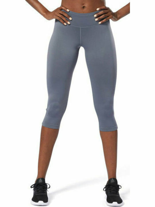 Reebok Workout Ready Women's Capri Training Legging Gray