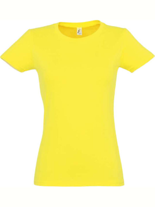 Sol's Imperial Γυναικείο Διαφημιστικό T-shirt Κοντομάνικο Lemon