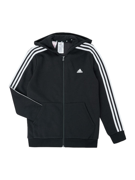 adidas Hanorac pentru copii Essentials 3-Stripes Negru