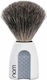 Muhle Nom Bristle Erik Shaving Brush with Badger Hair Bristles White