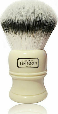 Simpsons Alexander Trafalgar T2 Shaving Brush with Synthetic Hair Bristles White