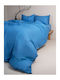 Sunshine Sheet Sets Queen with Elastic 170x205+30cm. Cotton Feelings 151 104 Blue 4pcs