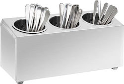 vidaXL Stainless Steel Utensil Holder Diameter 18cm 51226