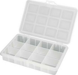 ArtPlast 3200Τ Werkzeugkoffer-Organisator 12 Positionen Transparente 18x12.8x3.2cm