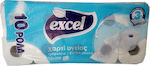 Excel toilet roll 3 sheets 10pieces 105g