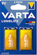 Varta LongLife Alkaline Batterien 9V 2Stück 45113