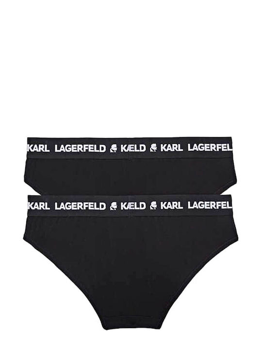 Karl Lagerfeld Women's Slip 2Pack Black