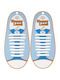 Silicone shoe laces white