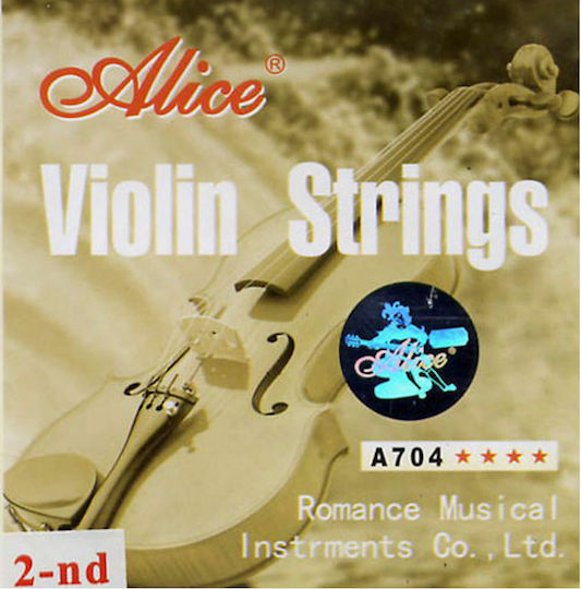 Alice Music Single String for Violin 1/2 / 1/4 / 3/4 / 4/4 Violin String A (La)