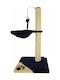 Pet Camelot Kratzbaum Katzenbäume Schwarz 2 Ebenen mit Höhe 75cm