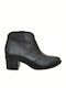 S.Piero 54-02 Leather Women's Ankle Boots Black 54/02