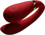 Zalo Fanfan Couples Vibrator for Couples with Remote Control 8.4cm Bright Red