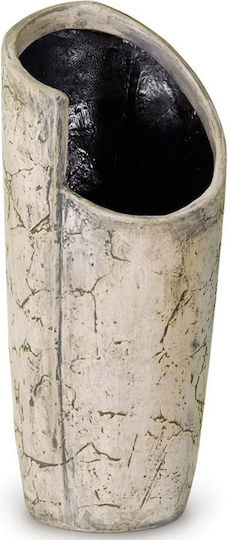 Lianos Саксия Керамика Кафяв 26.5x26.5x60εκ.