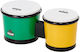 Nino Percussion ABS Bongo 6 1/2" & 7 1/2" Green/Yellow
