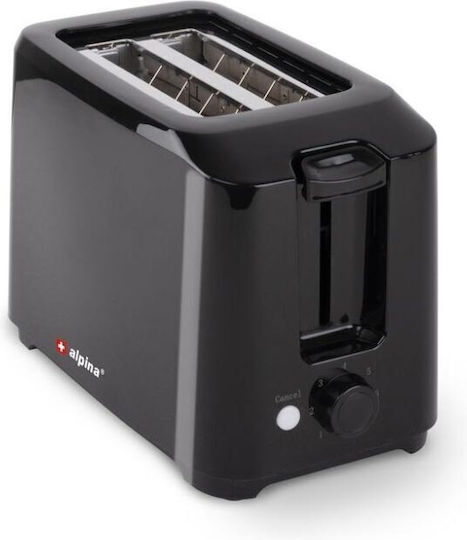 Alpina Appliances Тостер Двуместна 700W Черен