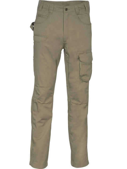 Cofra Kalamata Work Trousers Khaki made of Cotton V477-0-00