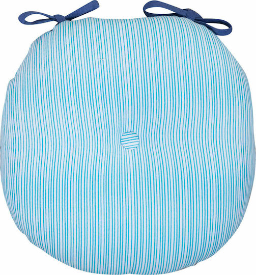 Nef-Nef Homeware Възглавница за стол за градина Fishes Way Син 40x40 см