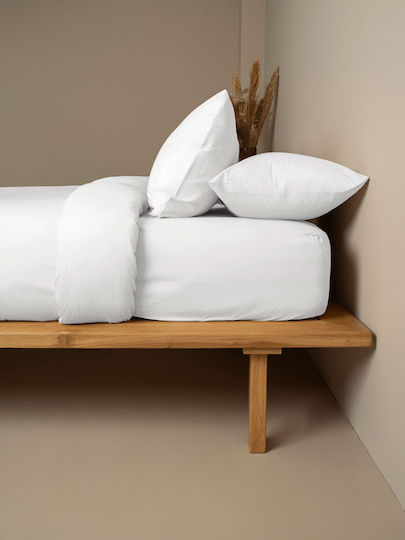 Sunshine Cotton Feelings 151 Σεντόνι Μονό 165x270εκ. 100 White