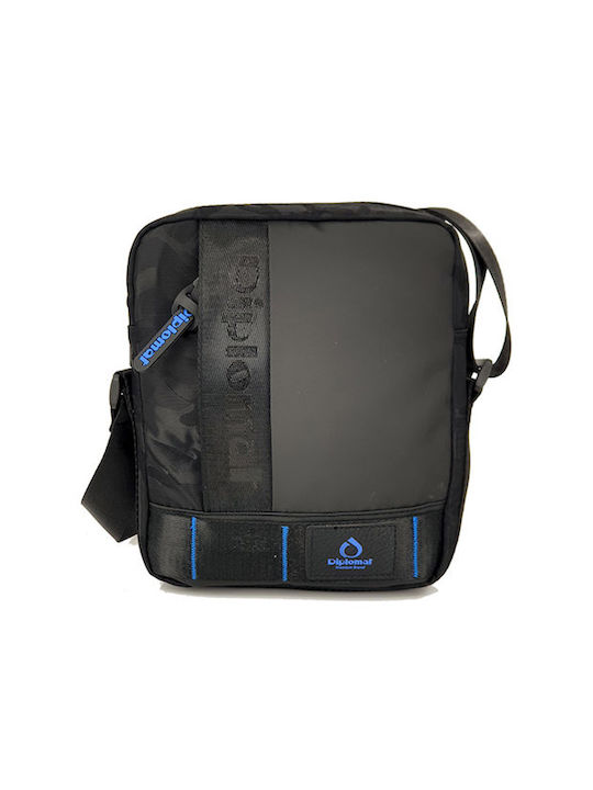 Diplomat BR52 Ανδρική Τσάντα Ώμου / Χιαστί σε Μαύρο χρώμα