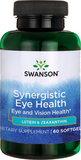Swanson Synergistic Eye Health Lutein & Zeaxanthin Special Food Supplement 60 Softgels
