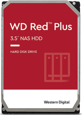 Western Digital Red Plus 4TB HDD Hard Drive 3.5" SATA III 5400rpm with 128MB Cache for NAS