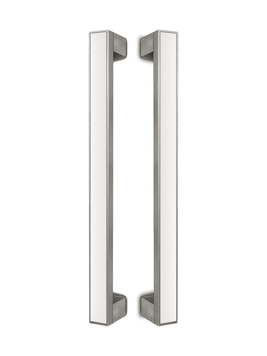 Convex Handle Front Door 987 987-500S05S06 Pair 500mm Nickel