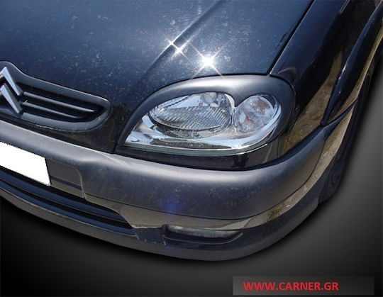 Motordrome Front Headlight Eyebrows for Citroen Saxo 99-04