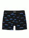Men's Boxer Blue with Patterns