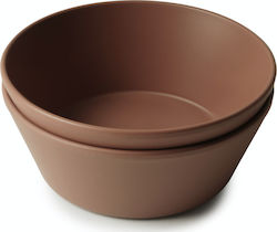 Mushie Baby Food Bowl made of Plastic Caramel 2pcs