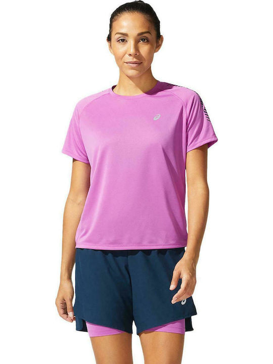ASICS Icon Women's Athletic T-shirt Fast Drying Purple